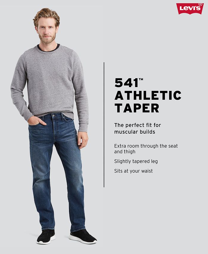 Levi S Men S 541™ Athletic Taper Fit Stretch Jeans Macy S