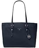 Michael Kors Sullivan Large Saffiano Leather Top-Zip Tote Bag For Women (Maroon, OS)