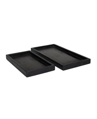 Marble Modern 2 Piece Tray Set