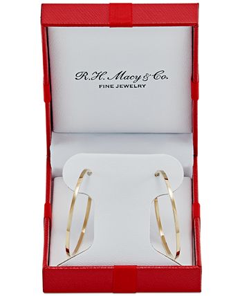 Medium Hoop Earrings in Yellow, Rose or White Gold