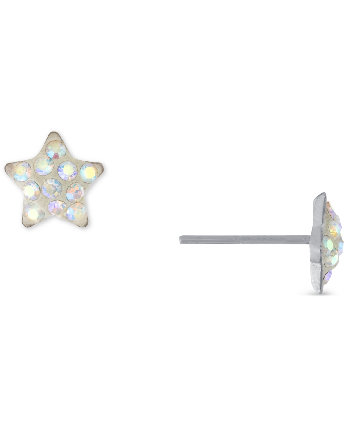 Giani Bernini Crystal Star Stud Earrings in Sterling Silver, Created for Macy's