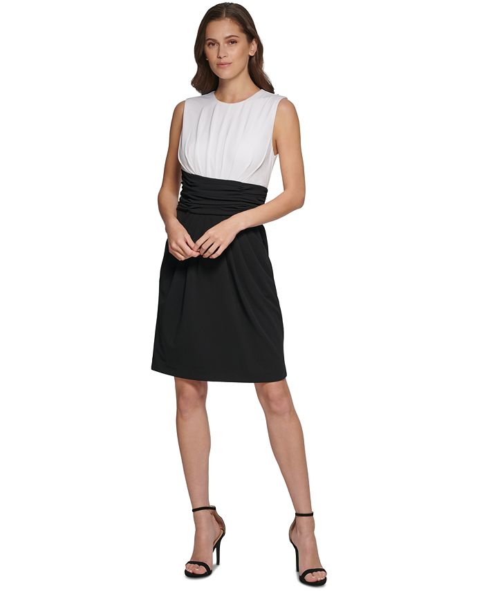 DKNY Colorblocked Ruched Sheath Dress Macy's