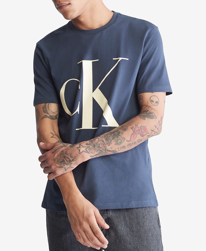en anden gravid slå op Calvin Klein Men's Monogram Logo Graphic T-Shirt - Macy's