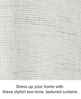 Sierra Textured Light Filtering Grommet Window Curtain Panel Pair with Tiebacks, 52" x 96"