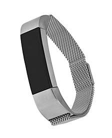  Silver-Tone Stainless Steel Mesh Band Compatible with the Fitbit Alta and Fitbit Alta Hr
