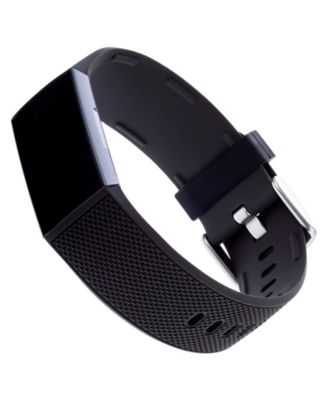 WITHit Black Silicone Woven Band designed for Fitbit Charge 3 & 4 - Macy's