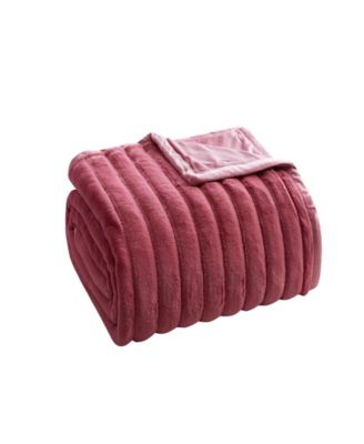 Ultra Plush Raschel Mink Blanket, Twin/Full