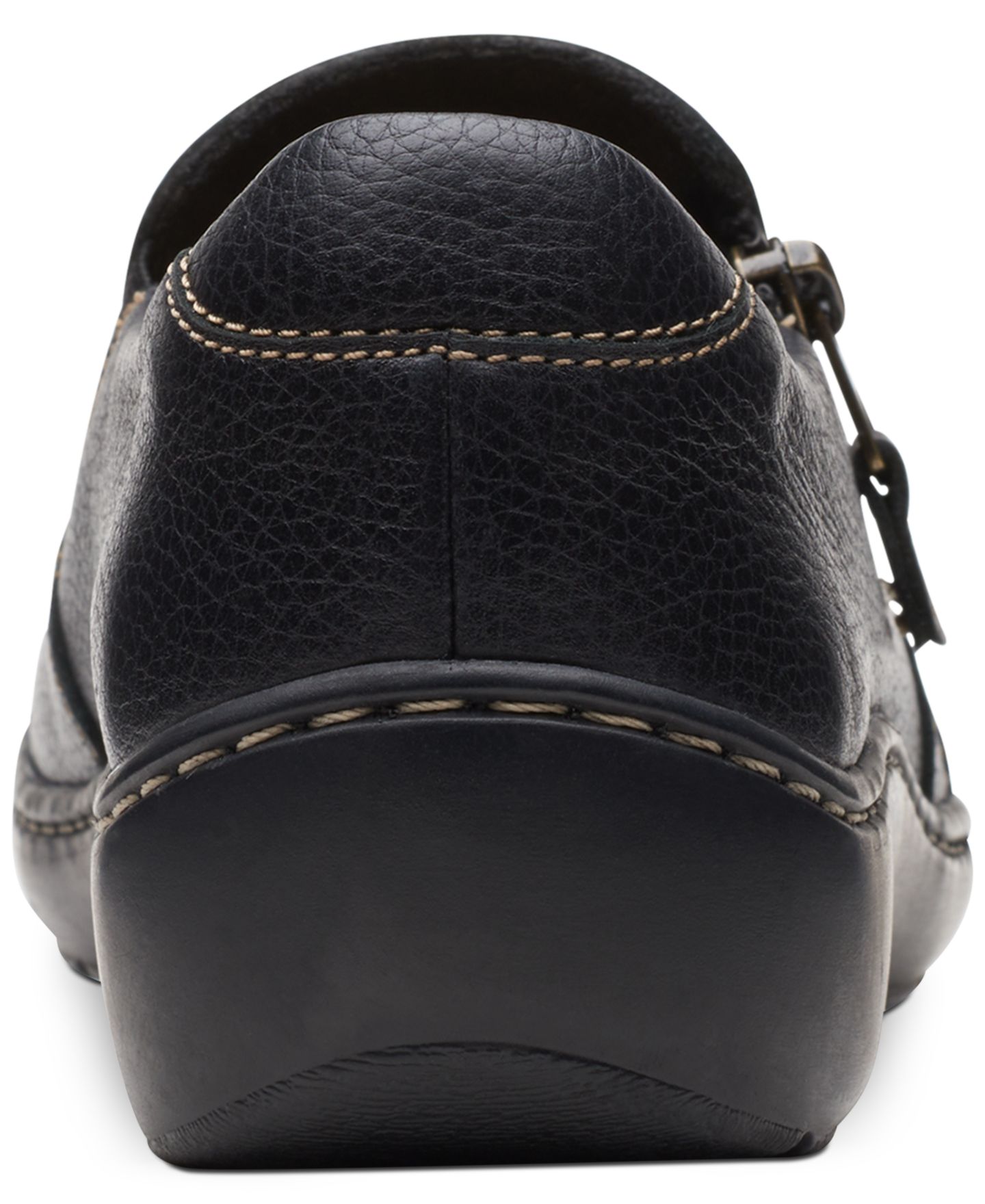 Женские балетки Clarks Cora Harbor на молнии, цвет: Чёрный — фото 3