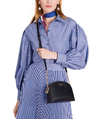 Morgan Saffiano Leather Dome Crossbody