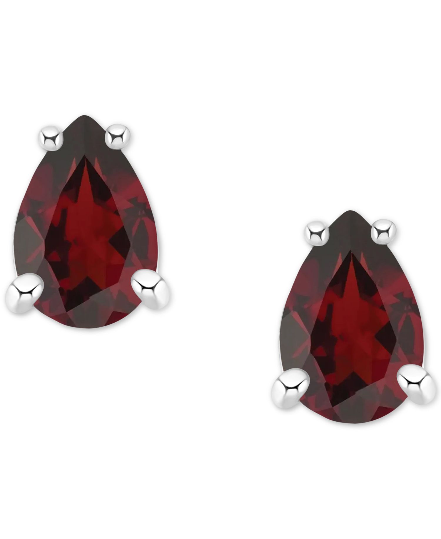 Garnet Pear Stud Earrings (1 ct. t.w.) in 14k Gold