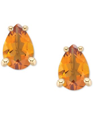 Citrine Pear Stud Earrings (3/4 ct. t.w.) in 14k Gold