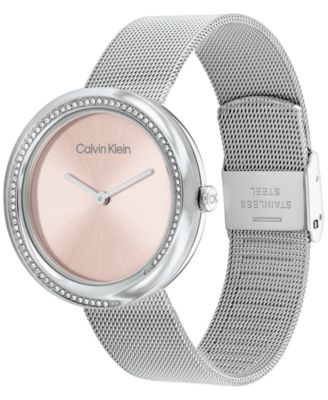 Women's Stainless Steel Mesh Bracelet Watch 34mm