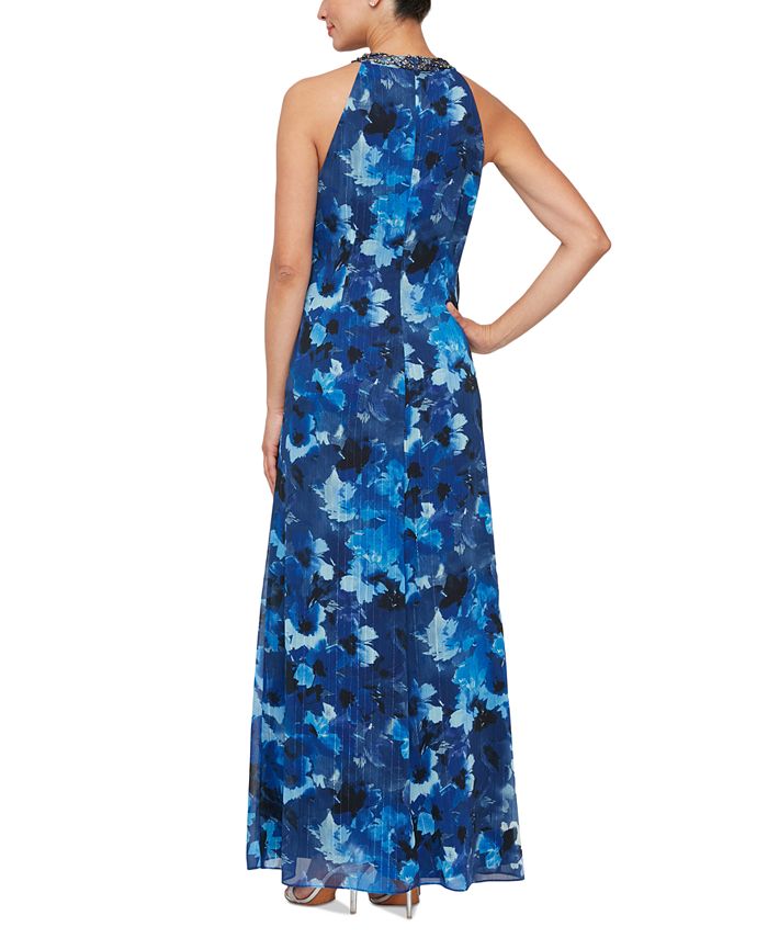 SL Fashions Women's BeadedNeck Evening Gown & Reviews Dresses