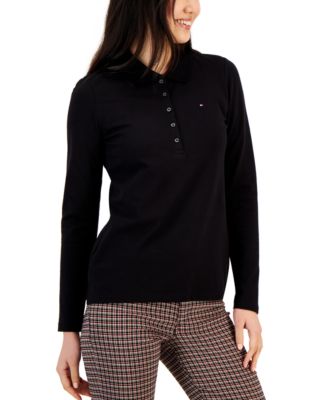 Tommy Hilfiger - Women's Logo Long-Sleeve Polo Shirt