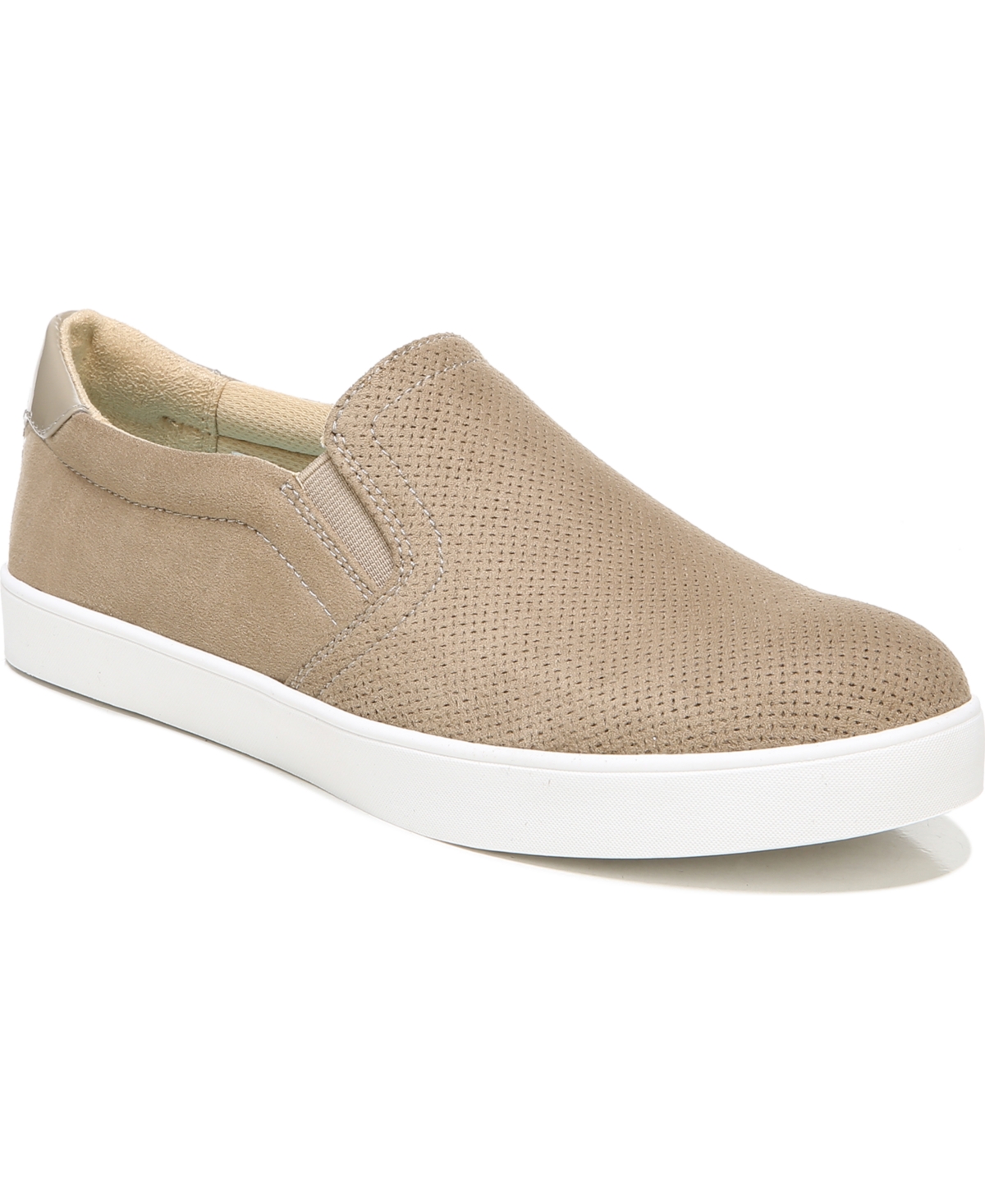 Shop Dr. Scholl's Women's Madison Slip-on Sneakers In Wood Brown Fabric