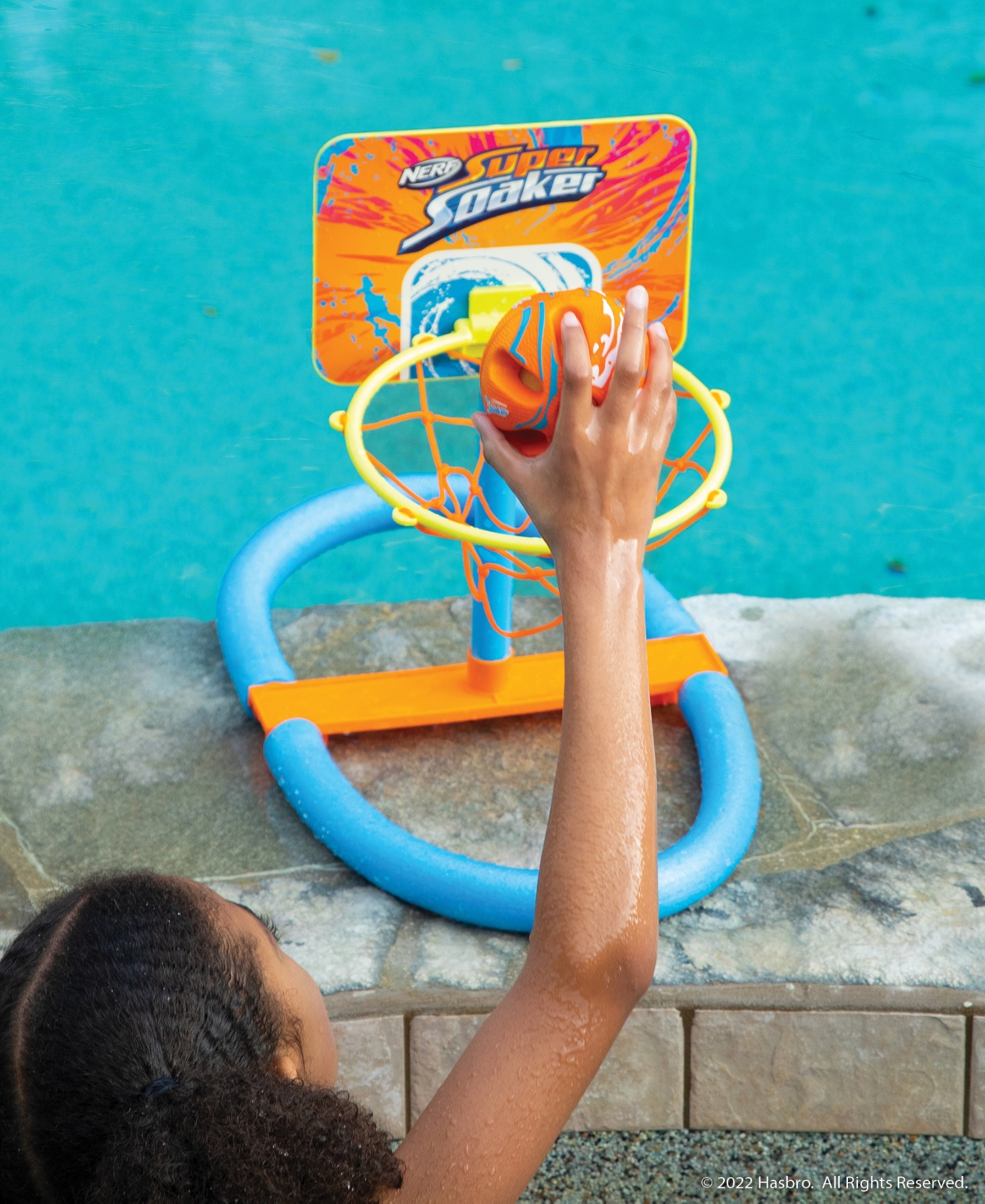 Nerf Super Dunk It Pool Hoops Set In Multicolor