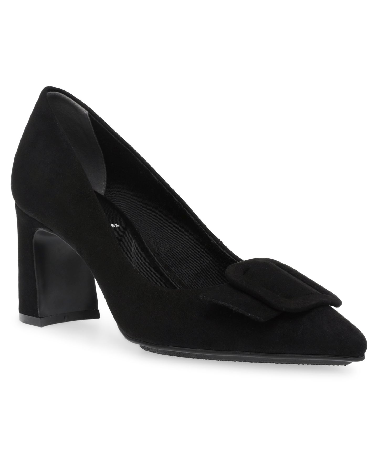 Женские туфли Anne Klein Bentley Block Heel Dress Pumps, цвет: Чёрный — фото 1