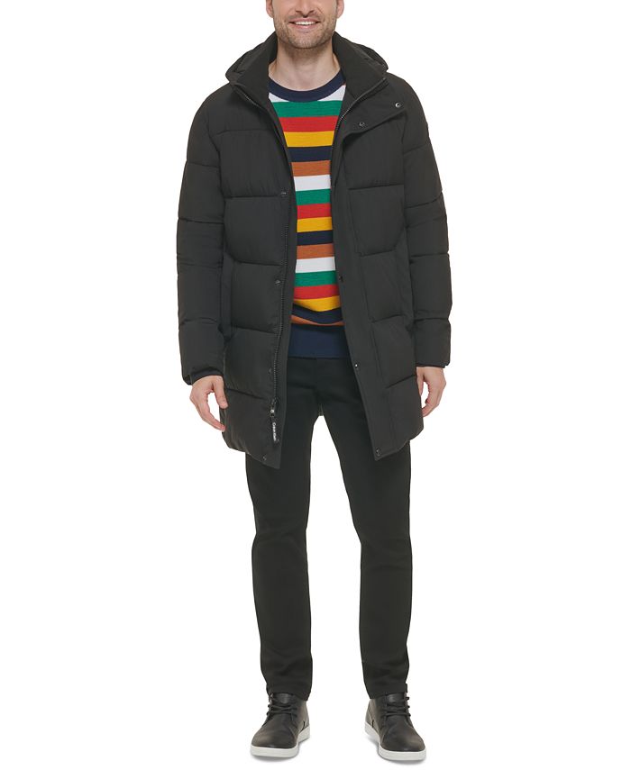 Calvin Klein Men's Long Quilted Puffer Jacket & Reviews - Jackets - Men - Macy's