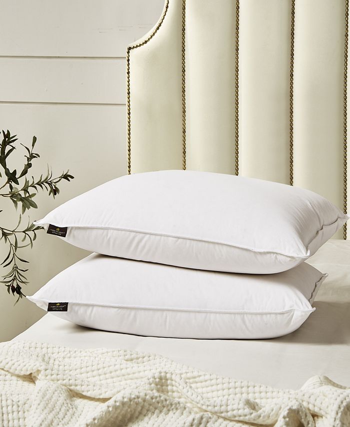 Farm to Home SoftyAround White Feather & Down Cotton 2Pack Pillow, Standard/Queen Macy's