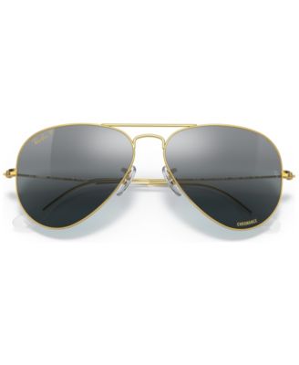Unisex Polarized Sunglasses, RB3025 AVIATOR LARGE METAL