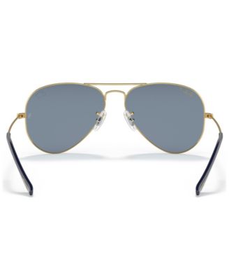 Disney Unisex Polarized Sunglasses, RB3025 Aviator Mickey WDW50 58