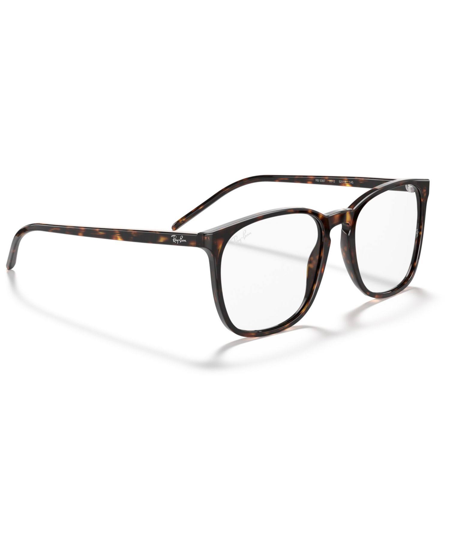 Unisex Square Plastic RB5387 Optics Eyeglasses