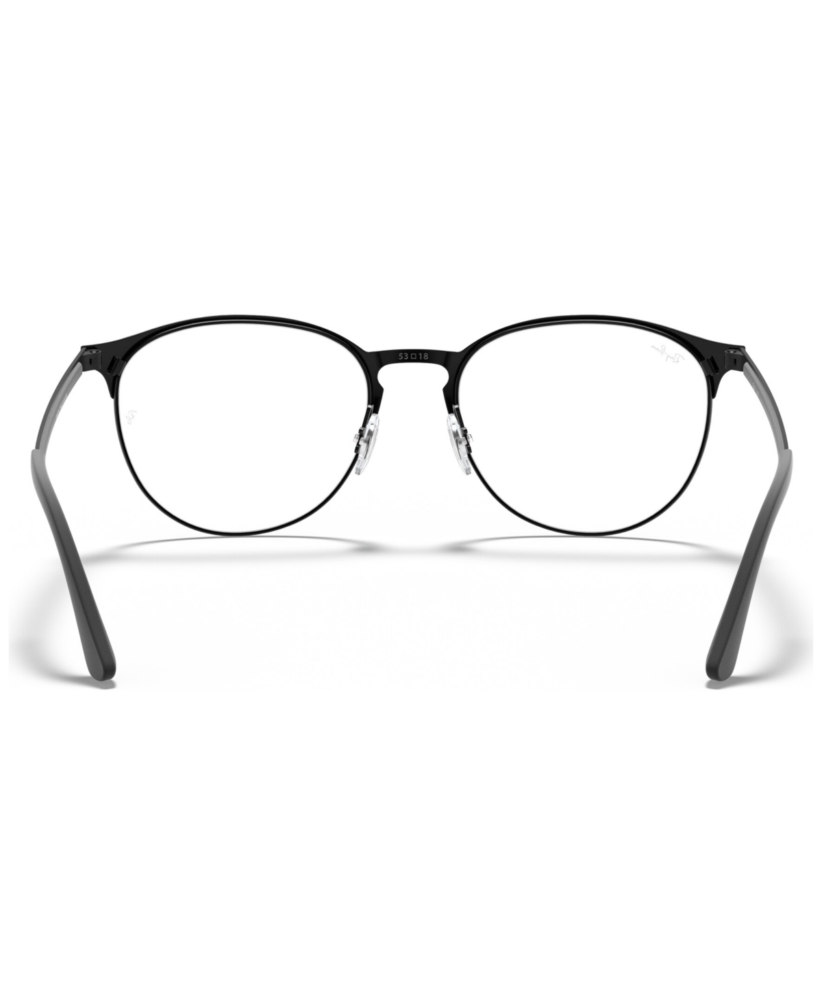 Ray Ban Rx6375 Unisex Round Eyeglasses In Matte Blk