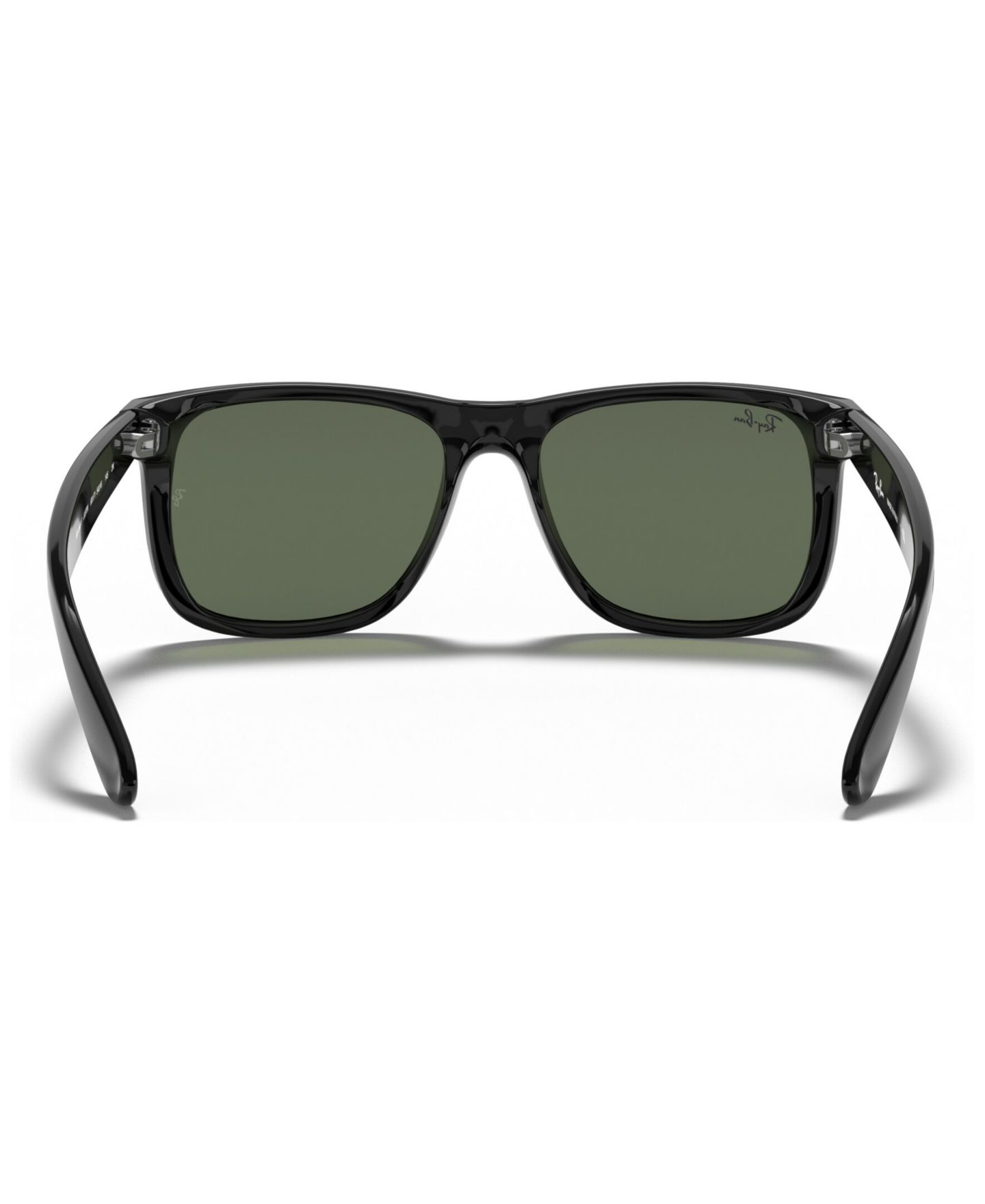 Солнцезащитные очки Ray-Ban Unisex Low Bridge Fit Sunglasses, RB4165F Justin Classic, цвет: Чёрный — фото 5