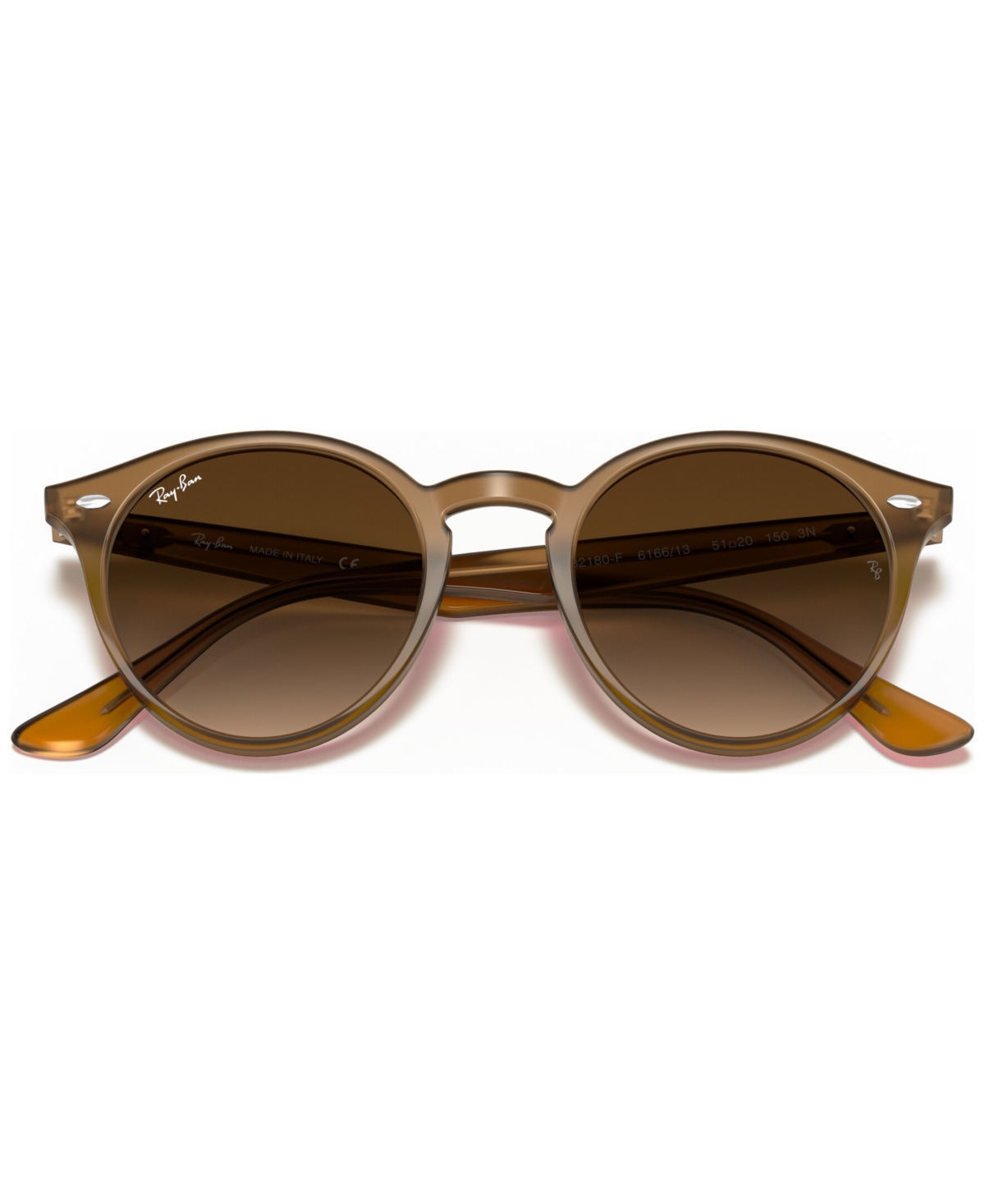 Shop Ray Ban Unisex Low Bridge Fit Sunglasses, Rb2180 49 In Brown