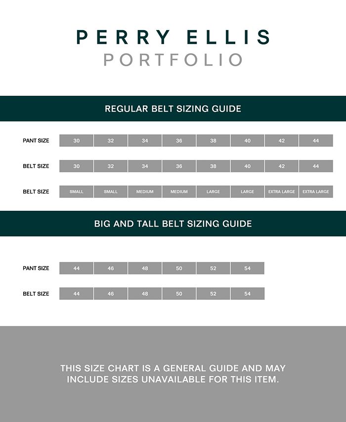 Perry Ellis Portfolio Men's Leather Braided Belt & Reviews All