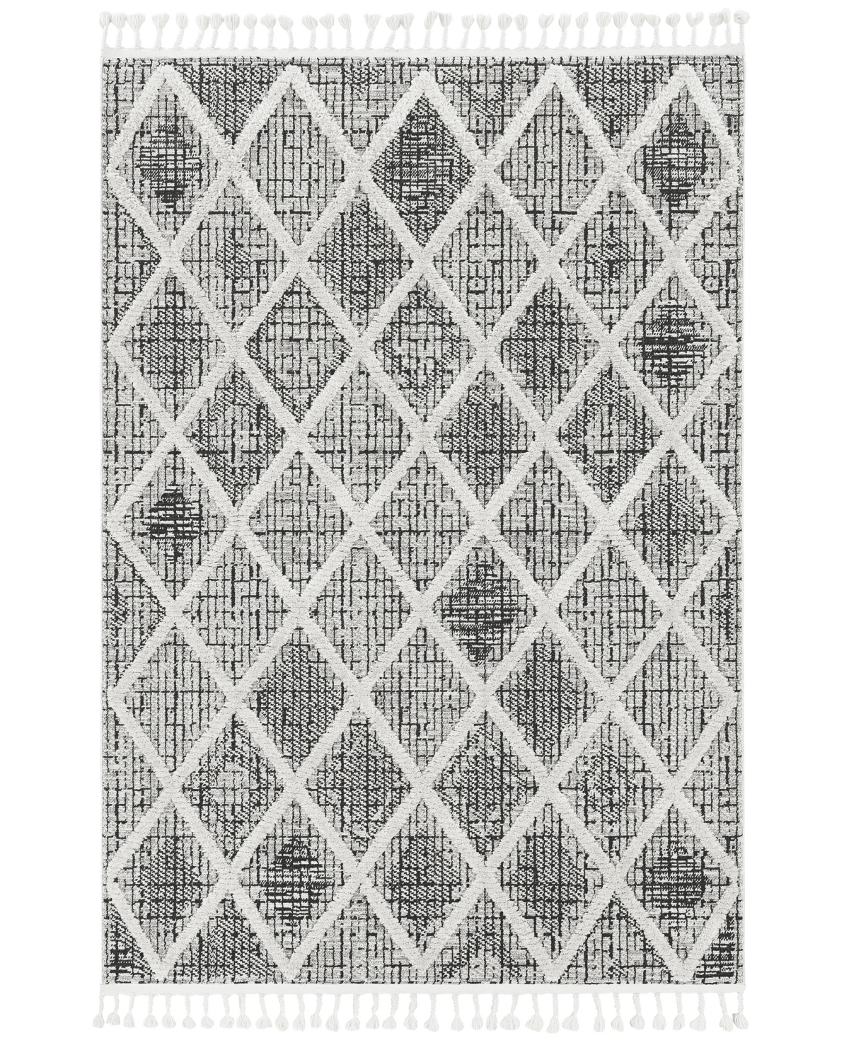 Kas Willow 1101 3'3" X 4'11" Area Rug In Charcoal