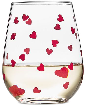 Heart and Brain XL Wine Glass Set of 2