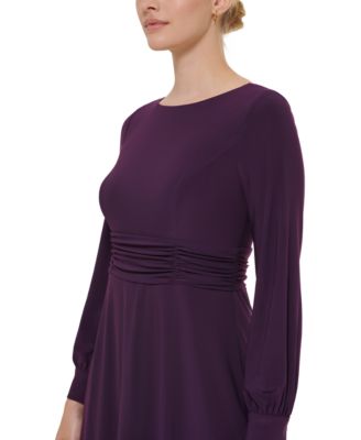 Jessica Howard Petite Ruched-Waist Midi 