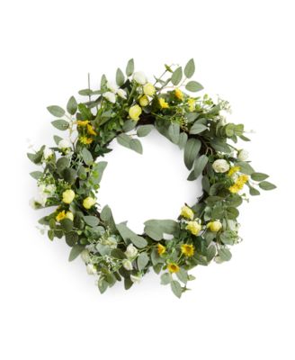 Charter Club - Artificial Wildflower Wreath, Created for Macy's