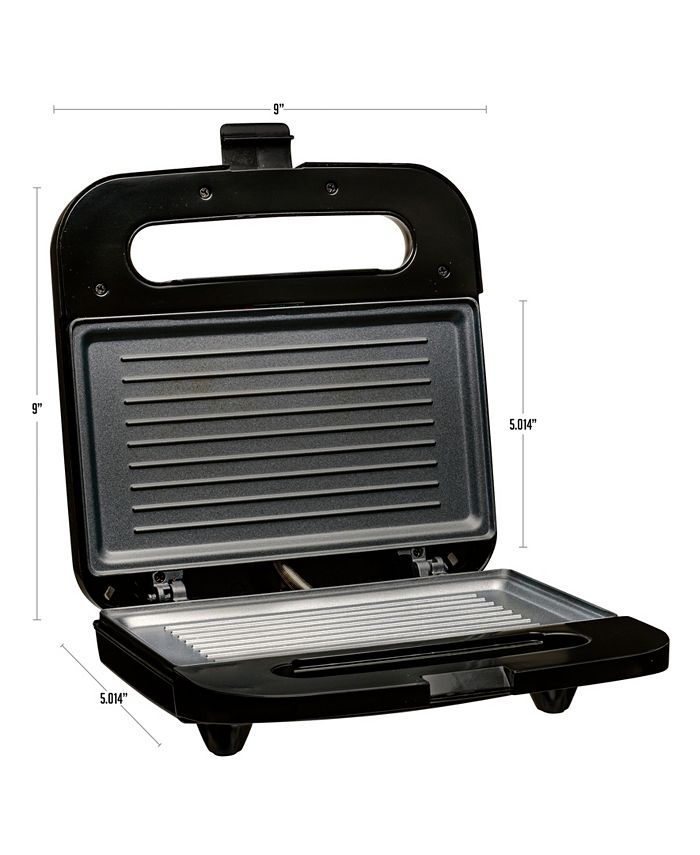 OVENTE 750W Electric Panini Press Grill Breakfast Sandwich Maker