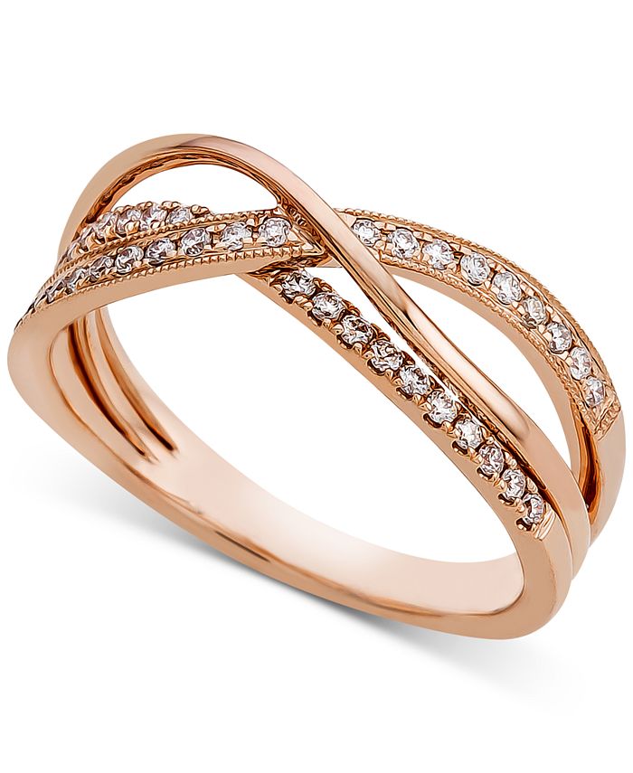 Macy's rose gold deals ring