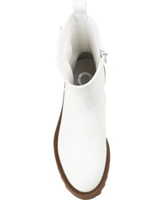 Women's Yasmine Lug Sole Mid Shaft Moto Booties