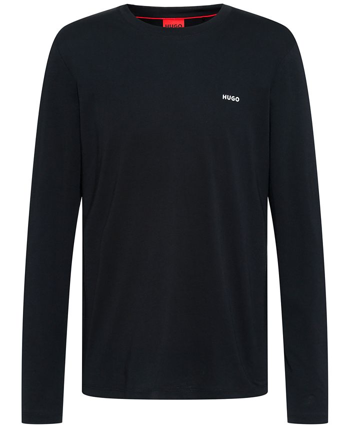 HUGO Men's Derol Logo Graphic Long-Sleeve T-Shirt, Created for Macy's ...