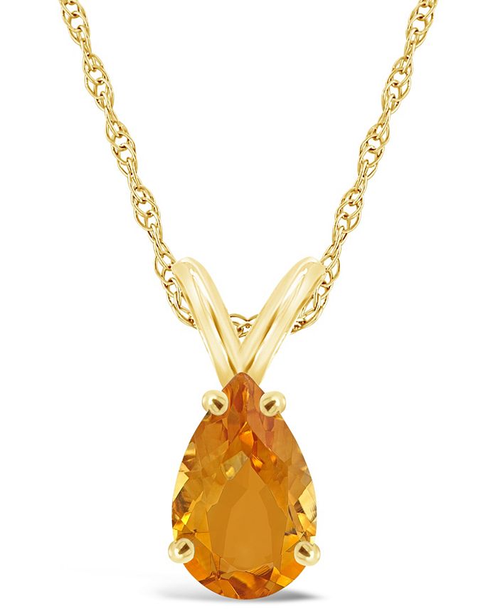 Macys citrine necklace clearance