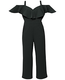 Plus Size Roma Ruffled Off-The-Shoulder Jumpsuit