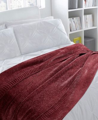 Montauk - Chenille Green Luxe Throw Boxed Gift Set