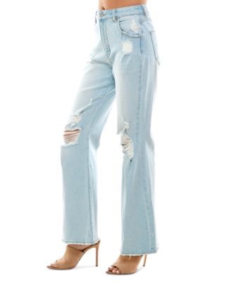 Almost Famous Juniors' High-Rise 90s Flare Jeans 