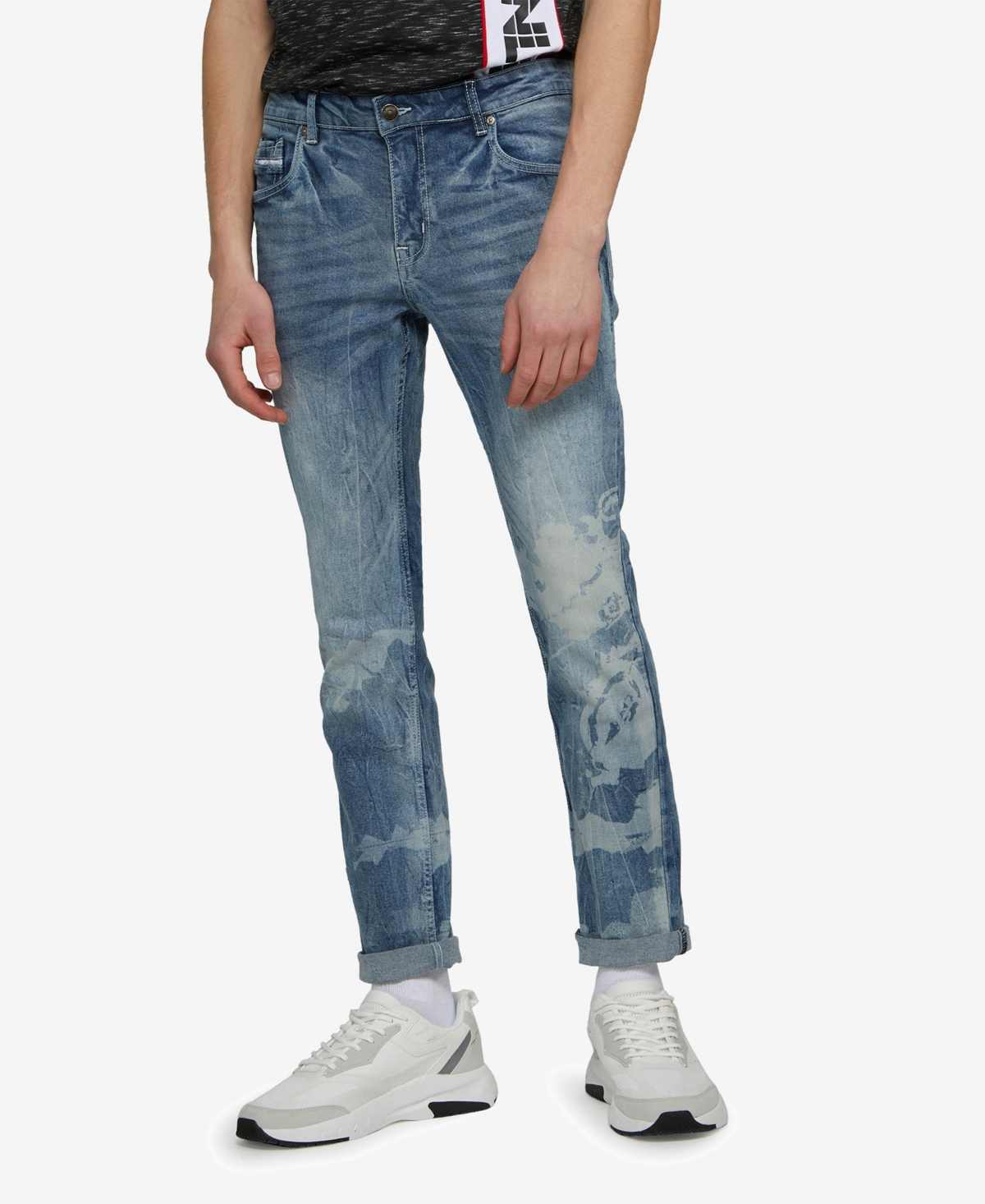 Ecko Unltd Men's Skinny Fit Rhino Wrap Stretch Jeans