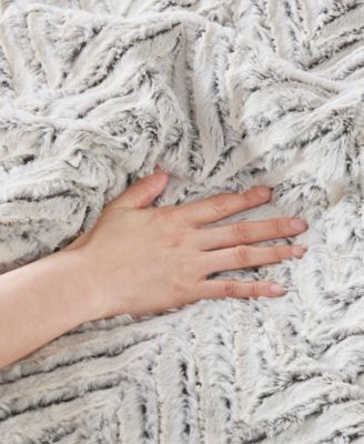 Adelyn Faux Fur 3-Pc. Comforter Set, Full/Queen