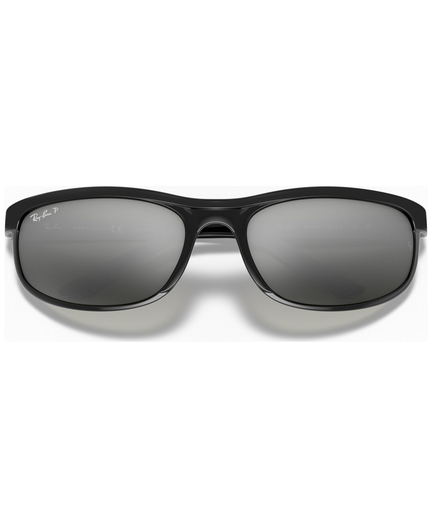 Женские солнцезащитные очки Ray-Ban Polarized Sunglasses, RB2027 Predator 2, цвет: Чёрный / Серый — фото 5