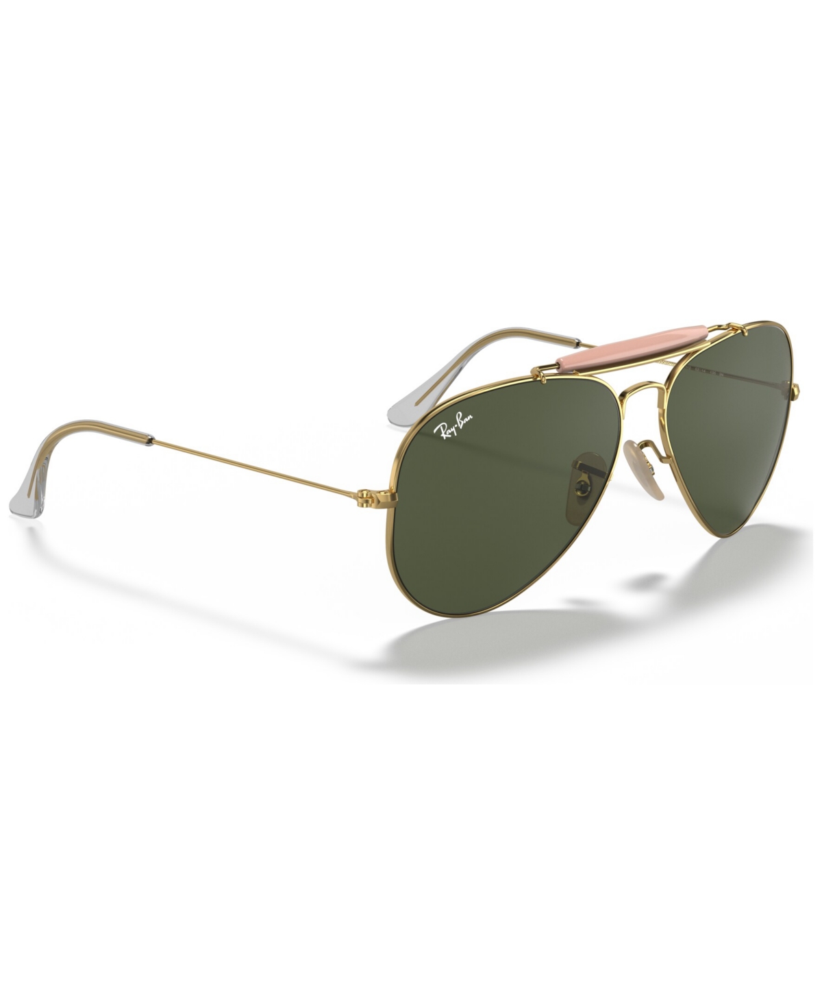Shop Ray Ban Sunglasses, Rb3029 Outdoorsman Ii In Gold Shiny,green