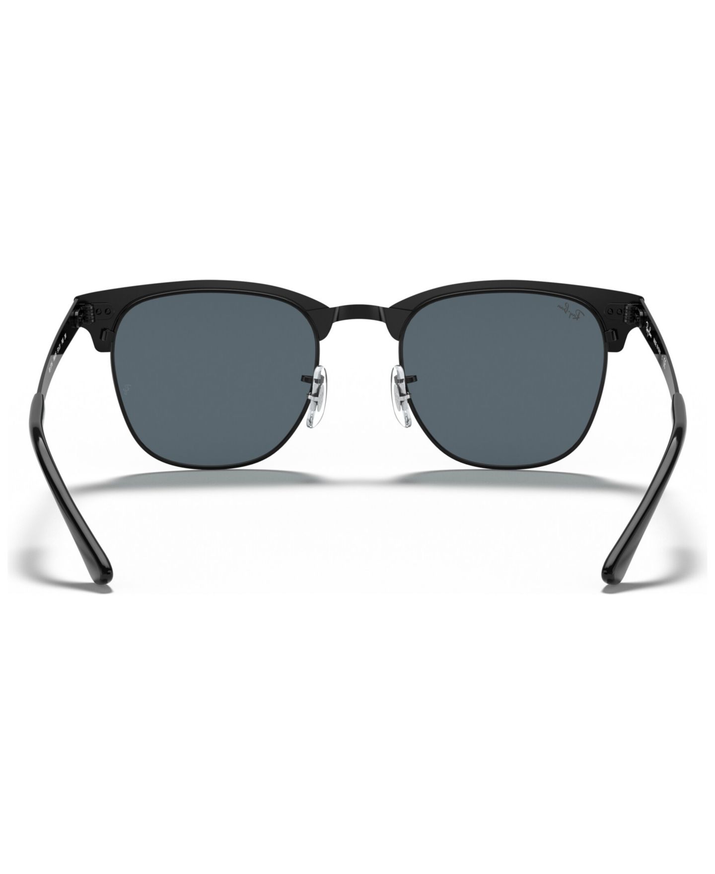 Солнцезащитные очки Ray-Ban Clubmaster Metal RB3716, цвет: Синий / Чёрный — фото 9