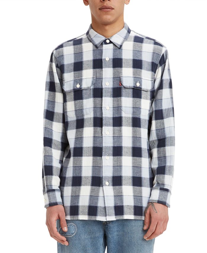 Eleventy Check-print Buttoned-pocket Relaxed-fit Cotton Overshirt for Men