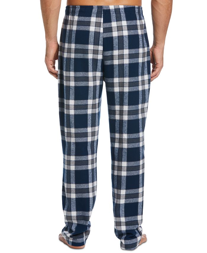 Perry Ellis Portfolio Men's Windowpane Plaid Flannel Pajama Pants ...