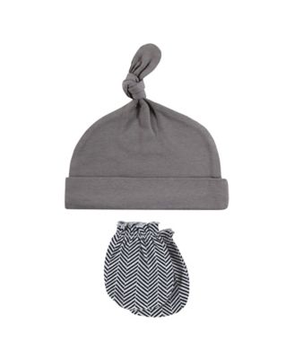 Essential 8-Piece Set Knotted Beanie Hats and Anti-Scratch Mitts